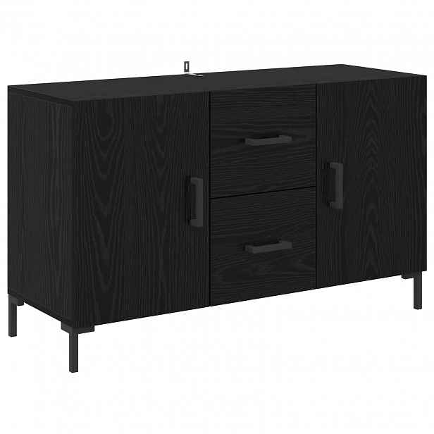 vidaXL Servírovací skříň Černý dub 100 x 36 x 60 cm Kompozitní dřevo