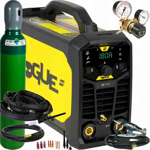 Esab Rogue Et 181iP Tig Hf Mma svařovací stroj Pulse 180A 230V SR-26 IP23S SET3