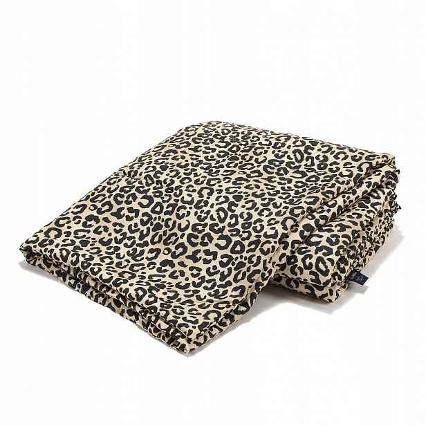 Leopard Cream Přikrývka Bamboo XL 140 x 200 cm od Magdaleny Lamparské La Millou