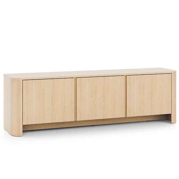 MASSENO TV STOLEK AVORIO, 168/52/39 cm, dekor dub