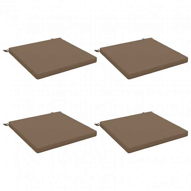 vidaXL Polstry ve 4 kusech SOEST 4 ks 100% polyester Taupe
