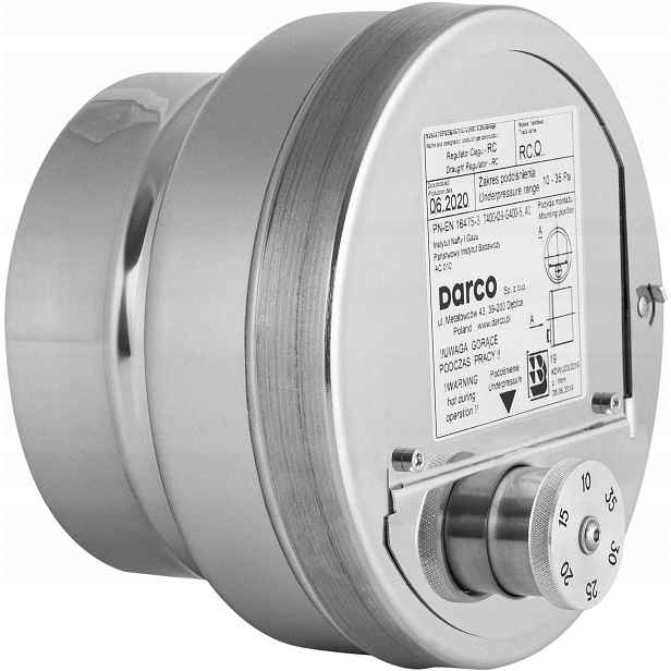 Regulátor komínového tahu s redukcí RCO-150/160 Darco