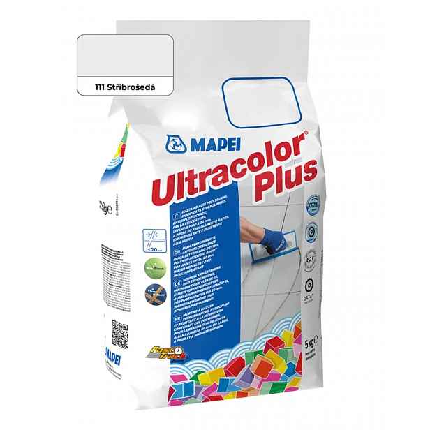 Spárovací hmota Mapei Ultracolor Plus 5 kg 111 stříbrošedá