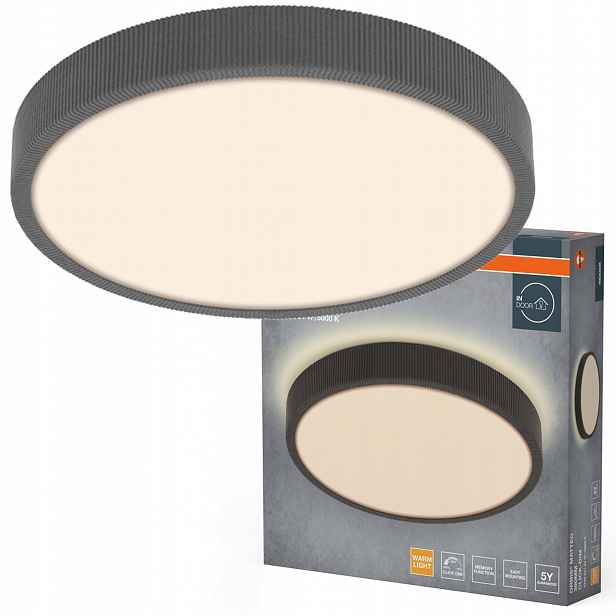 Stropní Svítidlo Led nástěnné svítidlo 24W 1450lm 3000K Teplá šedá Orbis Osram