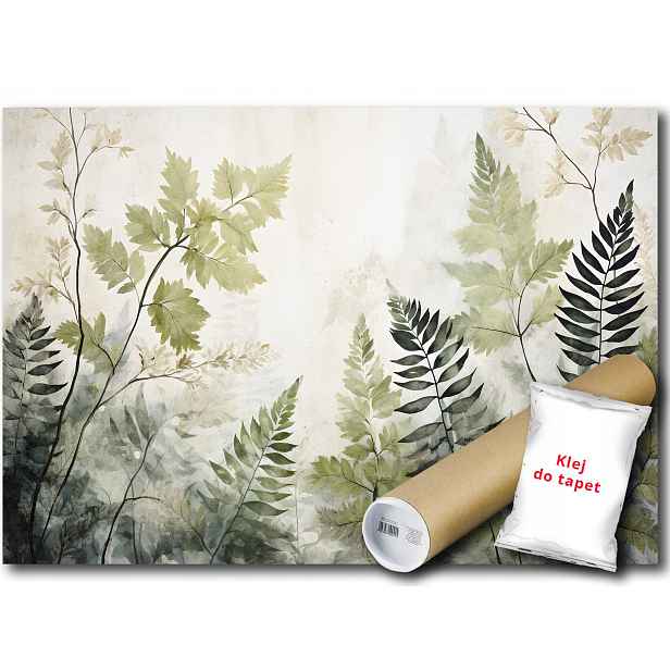 Vinylová fototapeta s rostlinným motivem listů 208x146