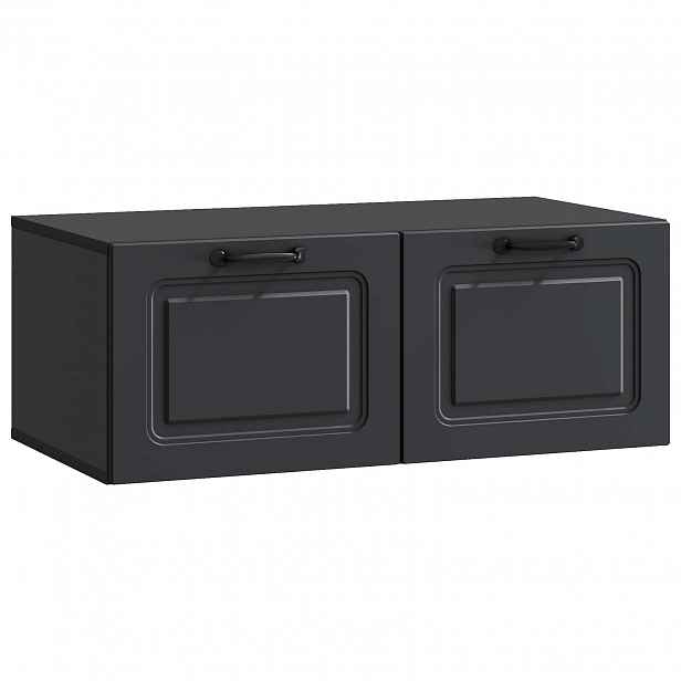 vidaXL Nástěnná TV skříň Černá 78,5 x 41 x 30 cm Kompozitní dřevo
