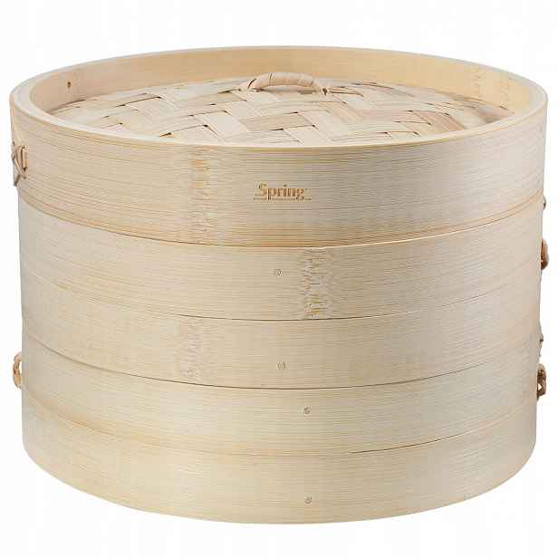 Parní hrnec Spring bambusový parní hrnec 20x13,5 dvojitý košík