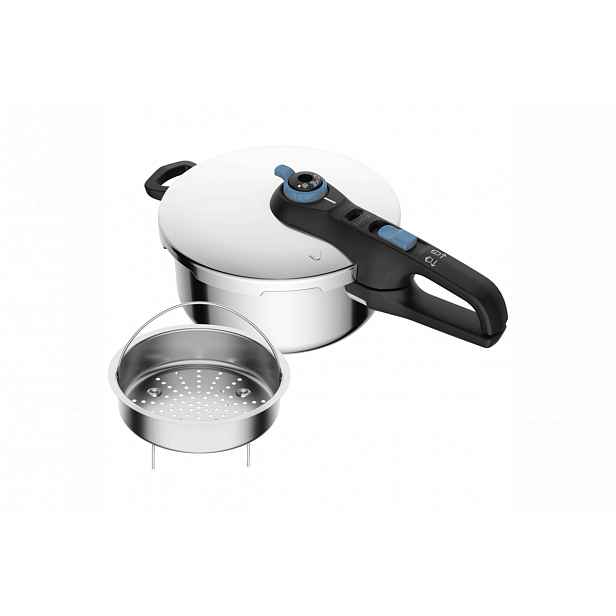 Tlakový hrnec Tefal Secure Trendy 4 l P2580402 Černý/Nerezový