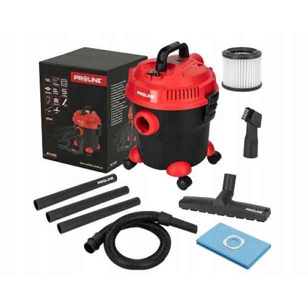 Výkonný Vysavač, 1000 W, 12 L, 8 Příslušenství v sadě Proline
