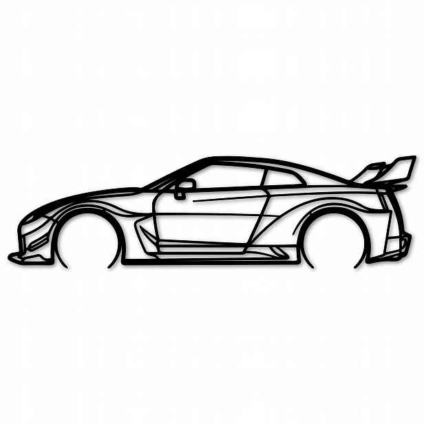 Auta Na Zeď Nissan Gtr Liberty Walk Obraz Ažurové Obrazy 80 cm