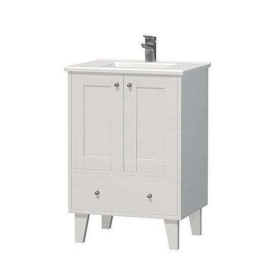 Koupelnová skříňka s umyvadlem Naturel Provence 60x46 cm bílá PROVENCE60BT