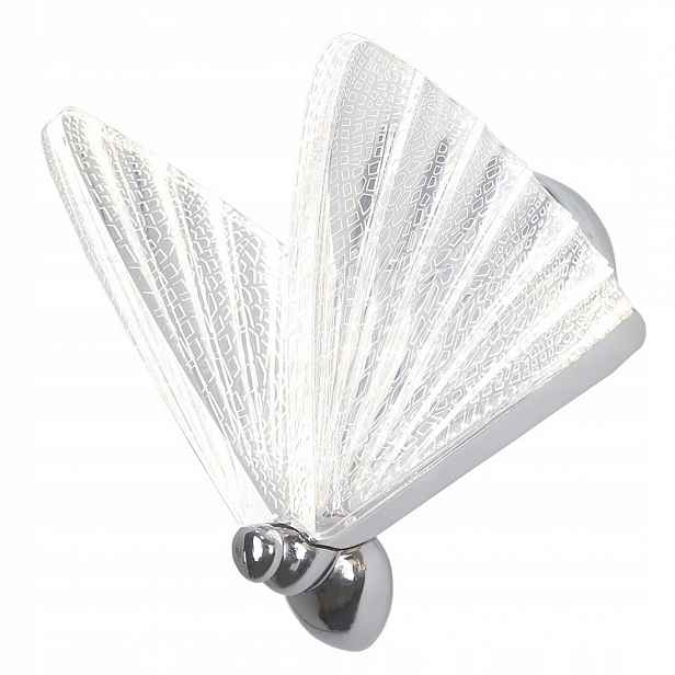 Nástěnná Led lampa do obývacího pokoje a předsíně Mariposa, stříbrná