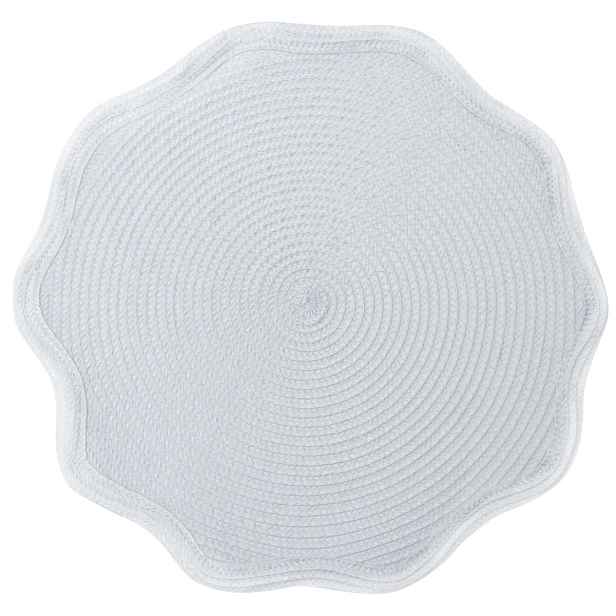 Prostírání kulaté OTELO bílá Ø 38 cm Mybesthome