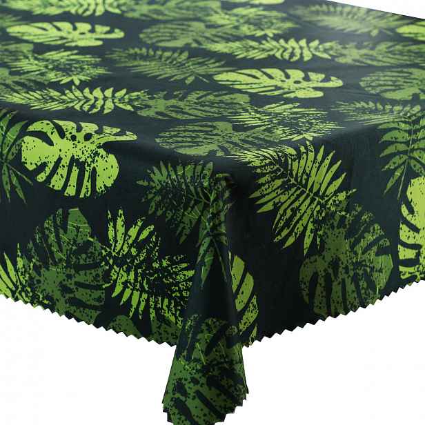 Zahradní ubrus odolný proti skvrnám a vodě Zelené listy Monstera 140x220 cm