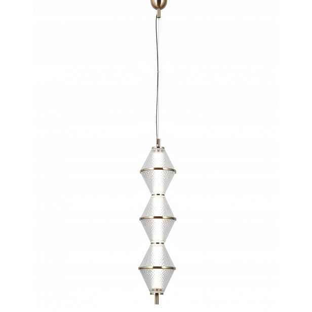 Závěsná, stropní Led lampa zlatá glamour do ložnice obývacího pokoje Fuente 3
