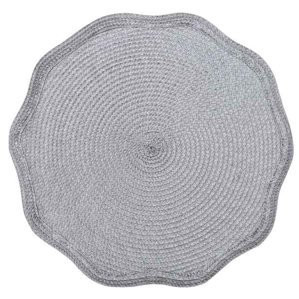 Prostírání kulaté OTELO šedá Ø 38 cm Mybesthome
