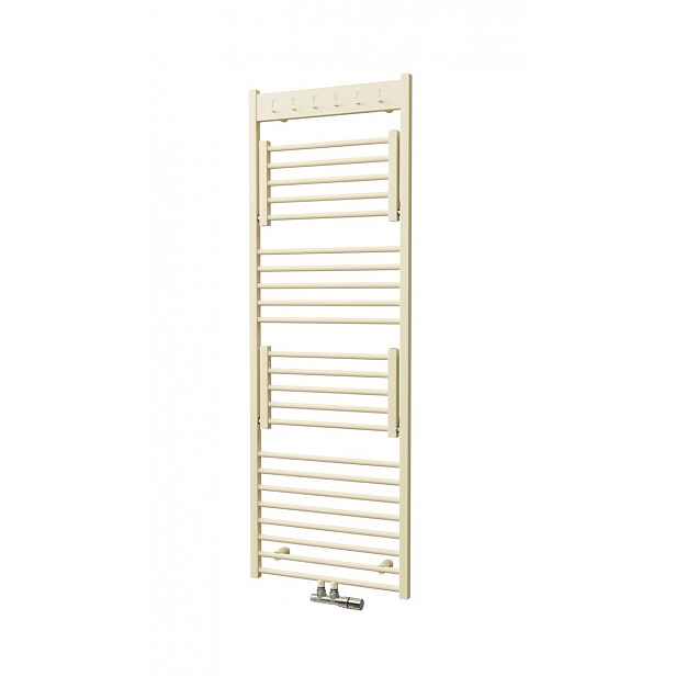 Radiátor ISAN Flexi s háčky 173,5x60 cm šampaň středové připojení DFLH17350600CHAS