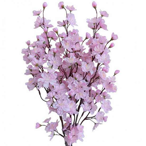Svazek větviček TŘEŠEŇ růžová 78 cm, 3 ks