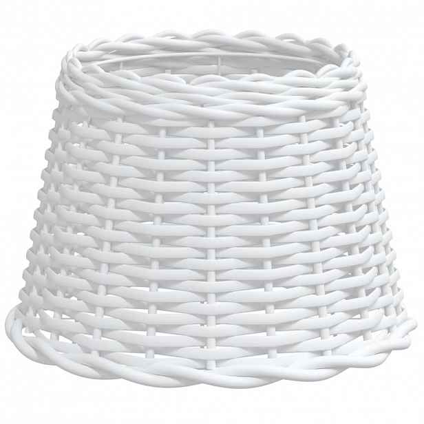 vidaXL Stínidlo lampy bílé Ø 30 x 20 cm proutěné