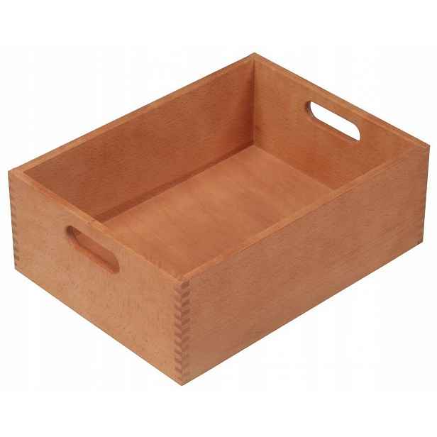 Dřevěný úložný box s rukojetí Kesper