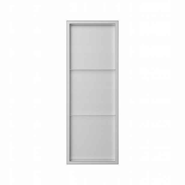 Koupelnová Polička Q-box 3 Podomítková Inox 90x30x10 cm Aquauno