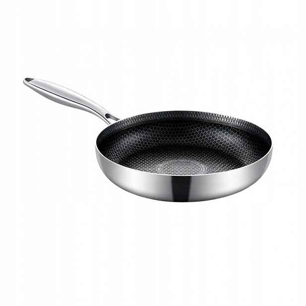 Ocelová Pánev 28 cm Gastronomická Pánev Ocelová Medová Plástev Hexagon