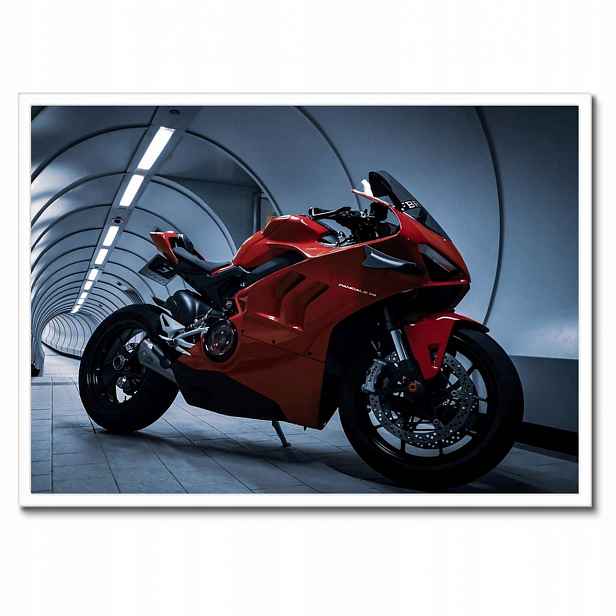 Plakáty v rámu 70x50 Červené Ducati Panigale