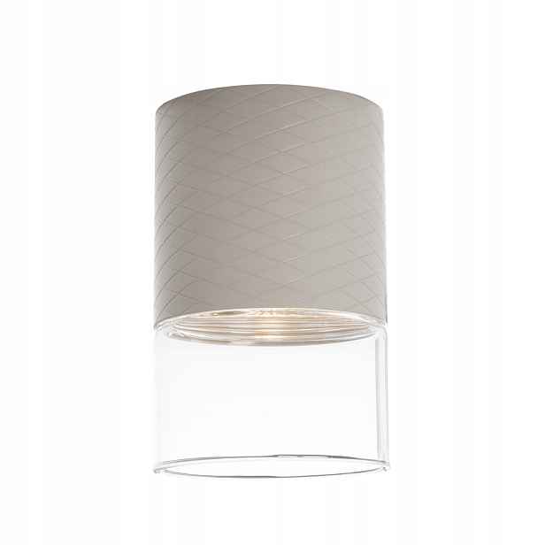 Maxlight Led stropní bod 7W taupe Fusion síťovaný vzor kulatý