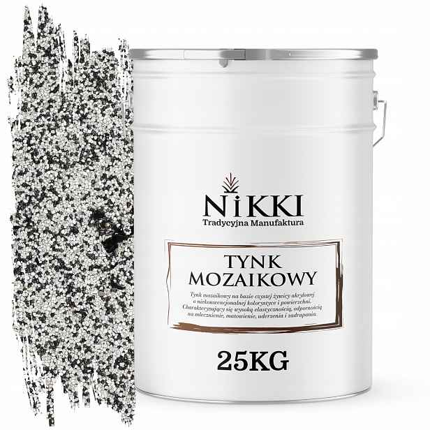 Mozaiková Pryskyřičná Omítka 25 Kg Vnitřní Vnější Bílo-černá Slída
