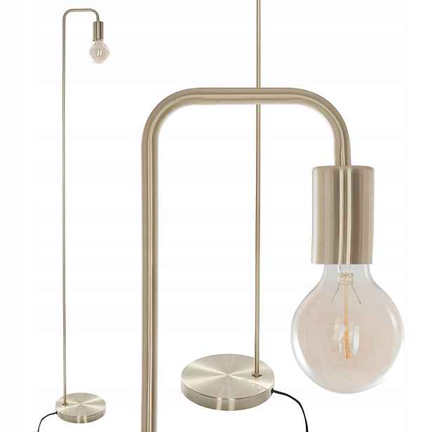 Stylová stojací lampa do obývacího pokoje Podlahová lampa Zlatá glamour loft 150 cm