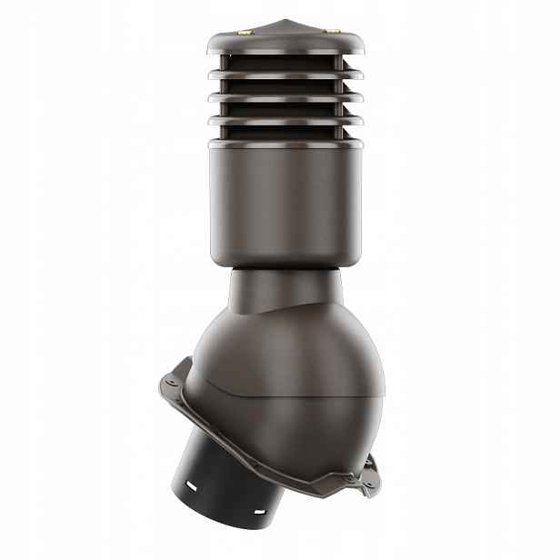 Větrací komín Smartline profil T18 fi 125 mm, zateplený, tmavě hnědý