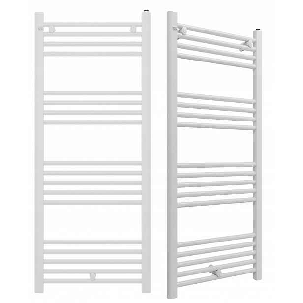 Koupelnový Radiátor Bílý 50/120 cm Žebříkový Radiátor Moderní Puerto