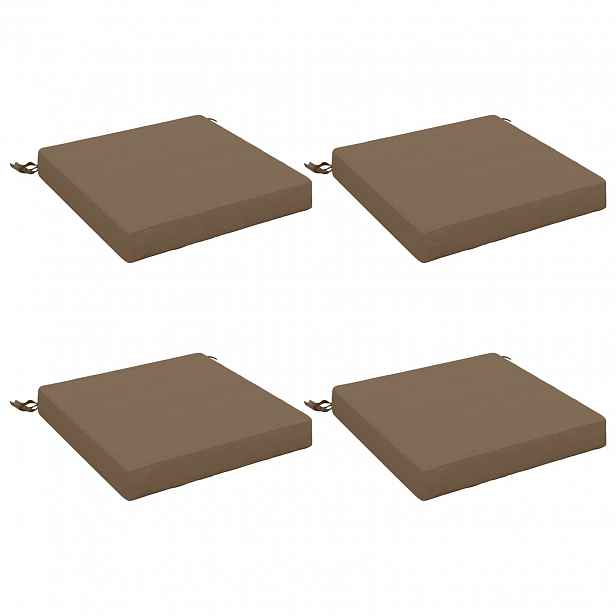 vidaXL Polstry ve 4 kusech SOEST 4 ks 100% polyester Taupe