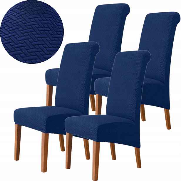 4X Potah Na Židli Žakár Jedle Premium Elastický Salon Oeko-tex