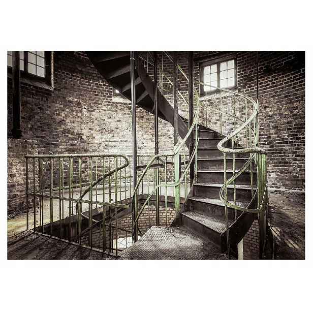 Fototapeta Schody 3D Loft Industriální Do Ložnice Obývacího Pokoje Tapeta 368x254