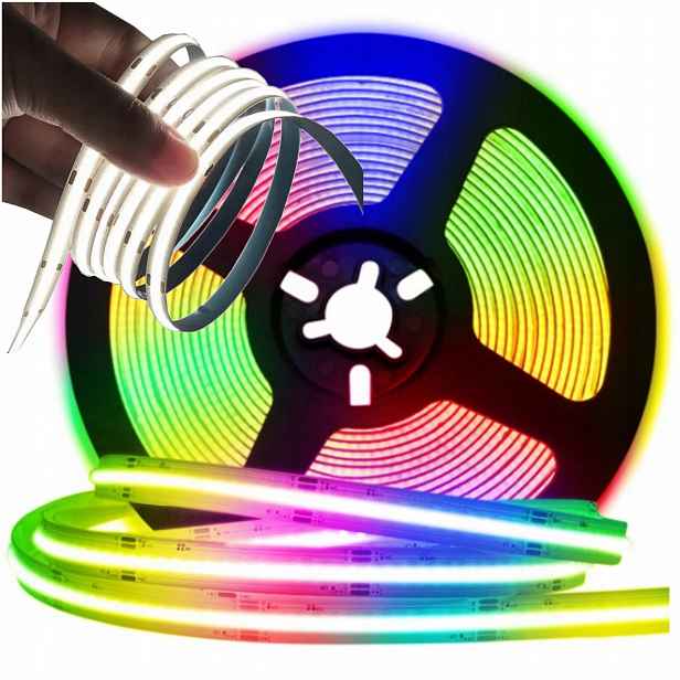 Led pásek Jednotný Cob RGB6000K Bílý Studený 896/m 24V 20W/m IP20 5m