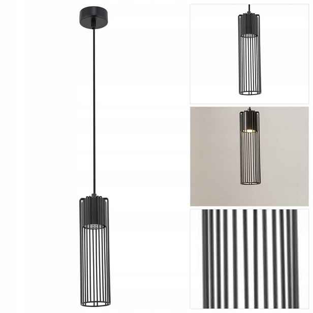Černá závěsná lampa Fobia moderní nastavitelná nad bar Sigma Lighting