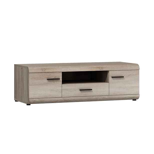 MASSENO TV STOLEK LEGAME, 140x54x44 cm s 1 zásuvkou a 2 dvířky, dub Sonoma