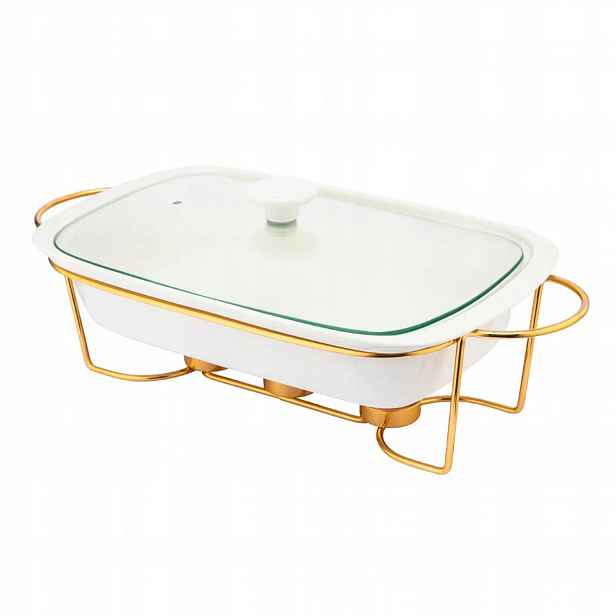 Porcelánová nádoba s ohřívačem a skleněným víkem Altom 1,8 L