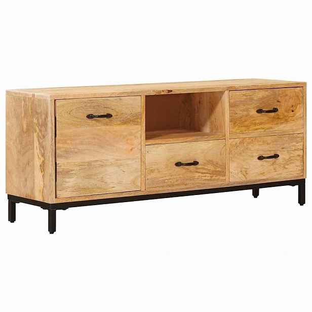 vidaXL Stojany na TV Hnědá 110 x 30 x 46 cm Masivní mangové dřevo