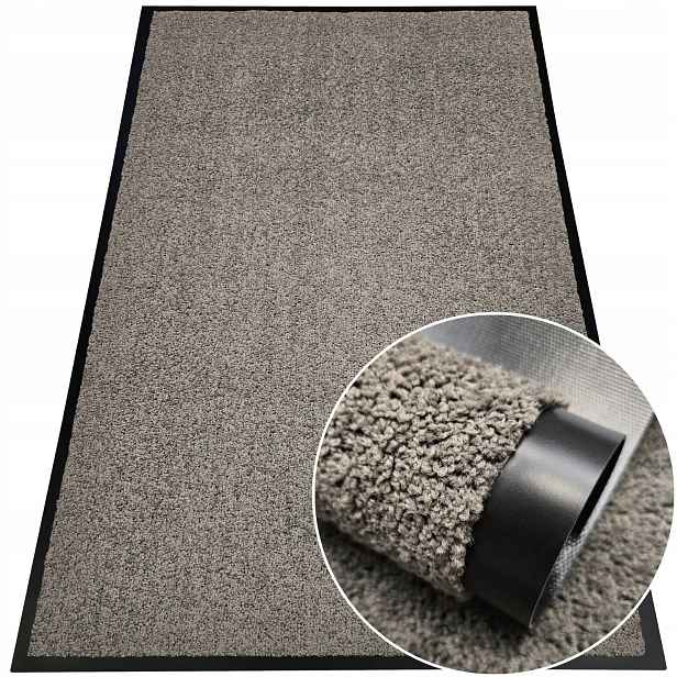 Vstupní Rohožka Pod Dveře 80x120 Béžová Měkká Absorpční Podložka Do Bot