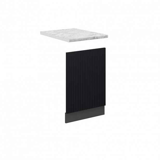 Vicco PŘEDNÍ PANEL Fame-Line Černý pruhovaný 45 cm , PD Mramor
