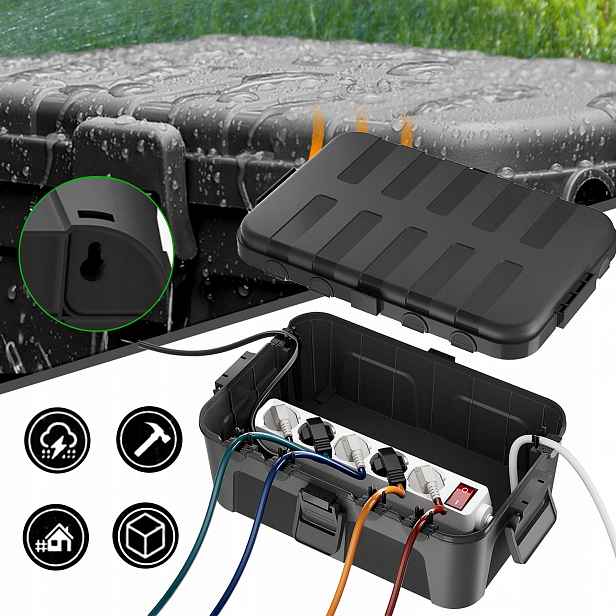 Ochranná schránka pro elektrické zásuvky Vnější vodotěsná schránka
