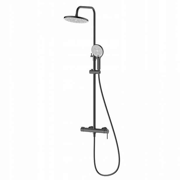 Dešťová sprcha s baterií Avapax Ultimate Gun Metal Mat ADUL6214C1