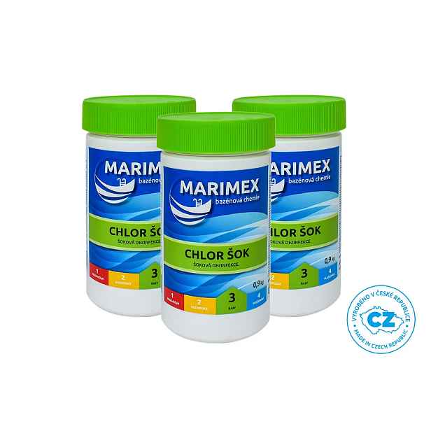 Marimex | Marimex Chlor Šok 0,9 kg - sada 3 ks | 19900133