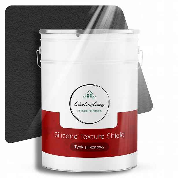 Silikonová omítka 1,5 mm Baranek Černá 25 Kg F268