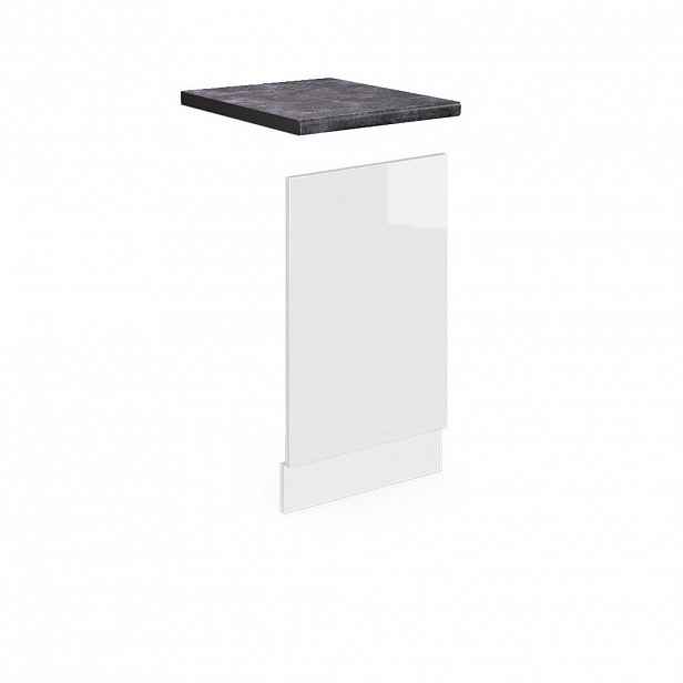 Vicco PŘEDNÍ PANEL R-Line Bílá vysoký lesk 45 cm , PD Antracit