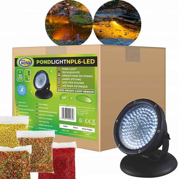 Aqua Nova NPL6-LED Osvětlení Do Jezírka 12V bonus