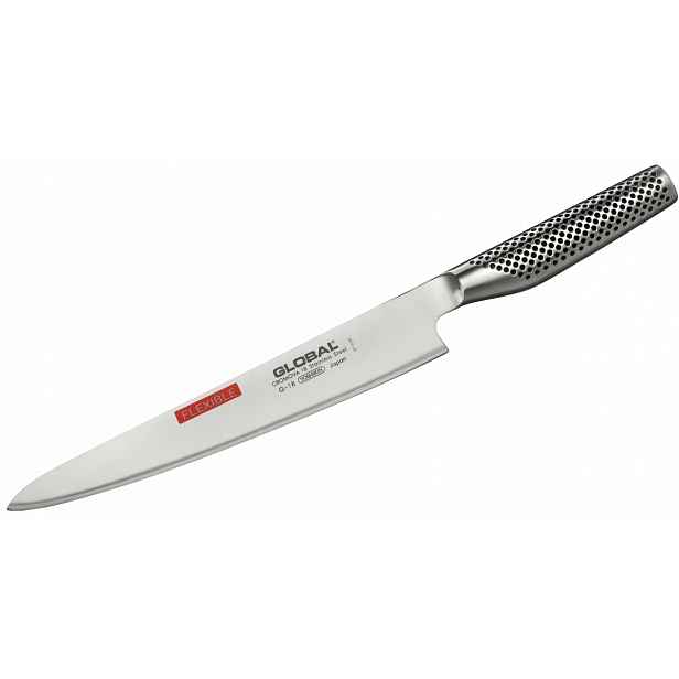 Nůž na šunku a lososa Global G-10, čepel 31 cm, ocel CROMOVA18