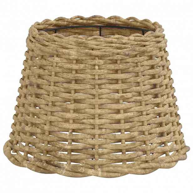 vidaXL Stínidlo lampy hnědé Ø 30 x 20 cm proutěné